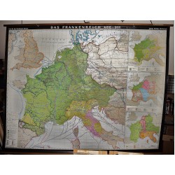 Das Frankenreich 486-911 (Carolingian Empire) (Large Pull Down Map)